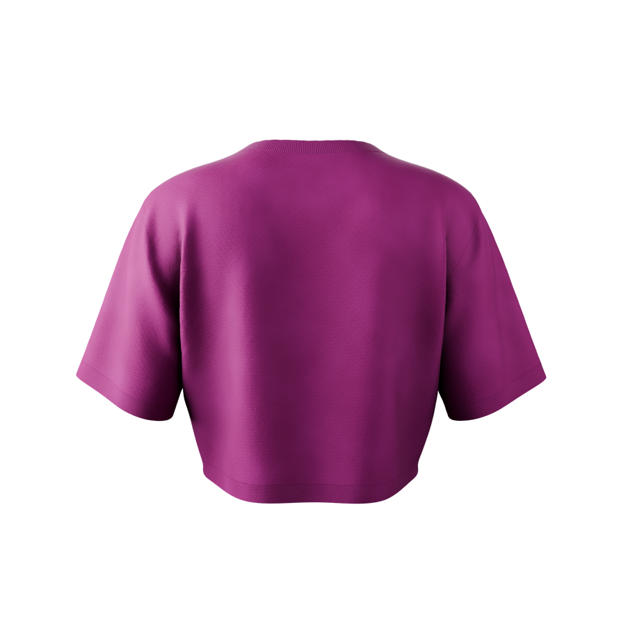 Crop top Touching Grass rose 2