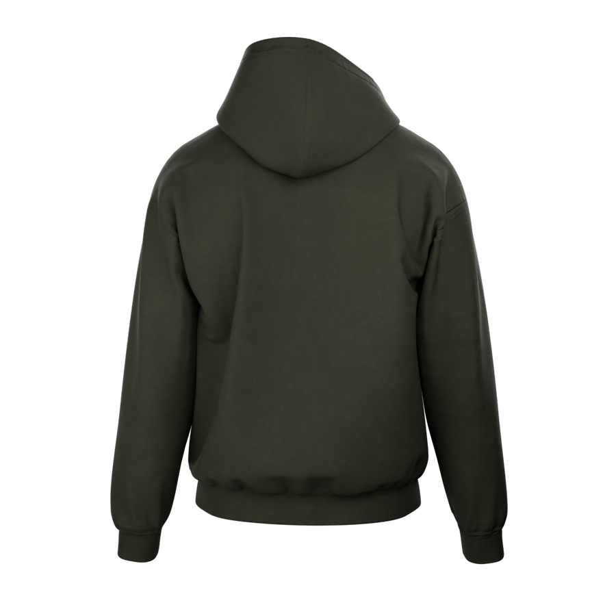 Hoodie Hanging Out zippé vert 2