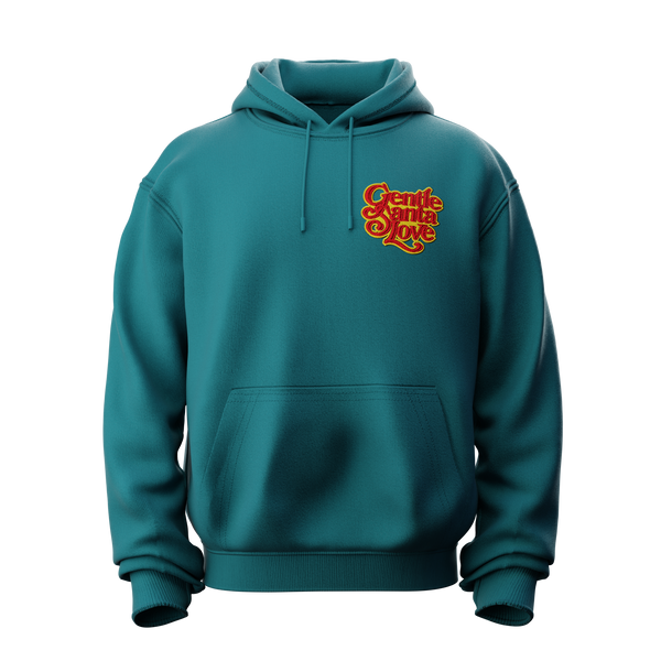 Hoodie Gentle Santa Love vert